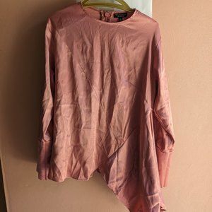 Topshop Long sleeve Blouse, Pink, US 2, UK 6